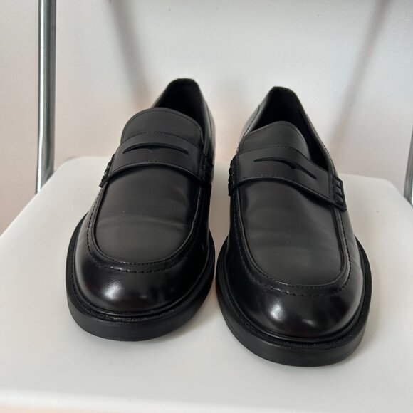 Zara Black Leather Loafers – EU 42 / US 9 - Picture 4 of 5